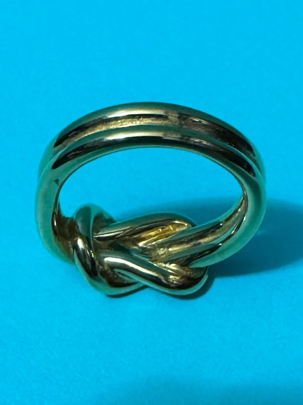 Hermes Gold Knot Scarf Ring - Women Jewelry